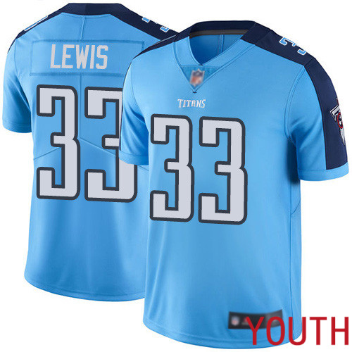 Tennessee Titans Limited Light Blue Youth Dion Lewis Jersey NFL Football #33 Rush Vapor Untouchable